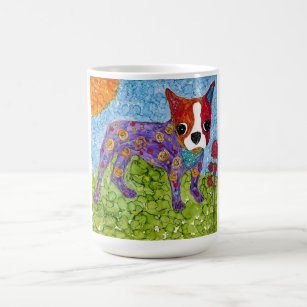 Cute and Colorful Boston Terrier Mug
