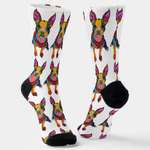 Cute and Colorful Boston Terrier Socks