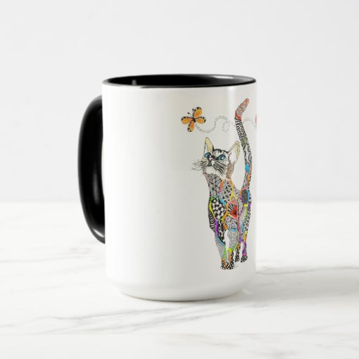 Cute And Colorful Cat Mug 