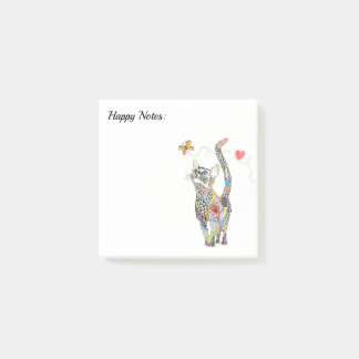Cute and Colorful Cat Post-it Notes