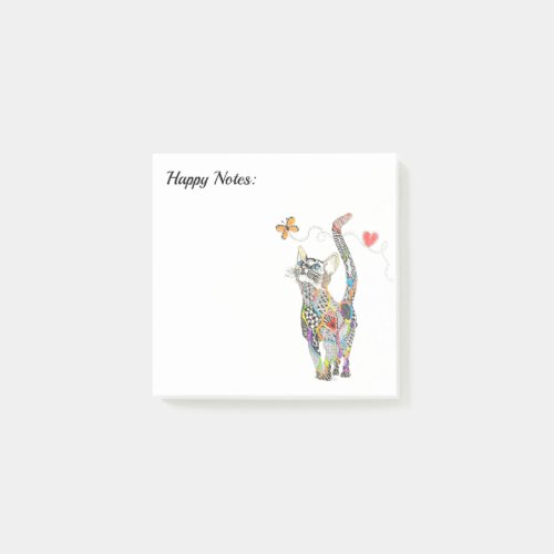 Cute and Colorful Cat Post_it Notes