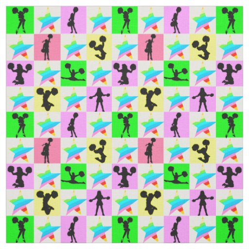 CUTE AND COLORFUL CHEERLEADING FABRIC