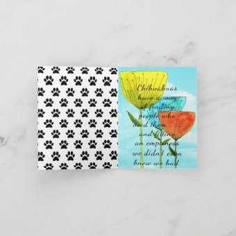 Cute and Colorful Chihuahua Birthday Card | Zazzle