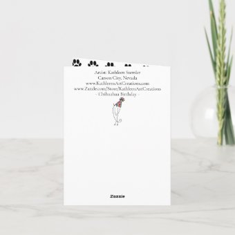 Cute and Colorful Chihuahua Birthday Card | Zazzle
