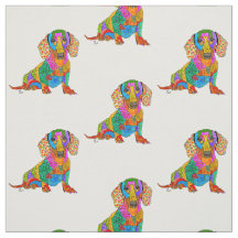 dachshund fabric