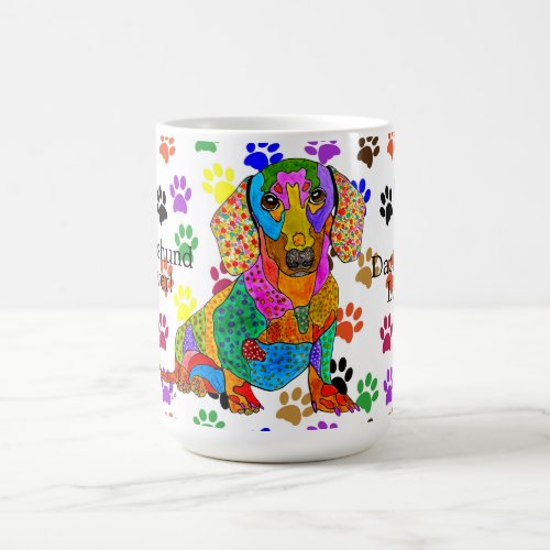 Cute and Colorful Dachshund Lover Mug