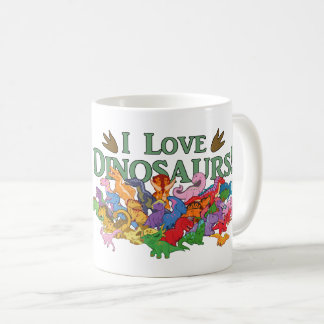 Cute and Colorful Dinosaurs Coffee Mug
