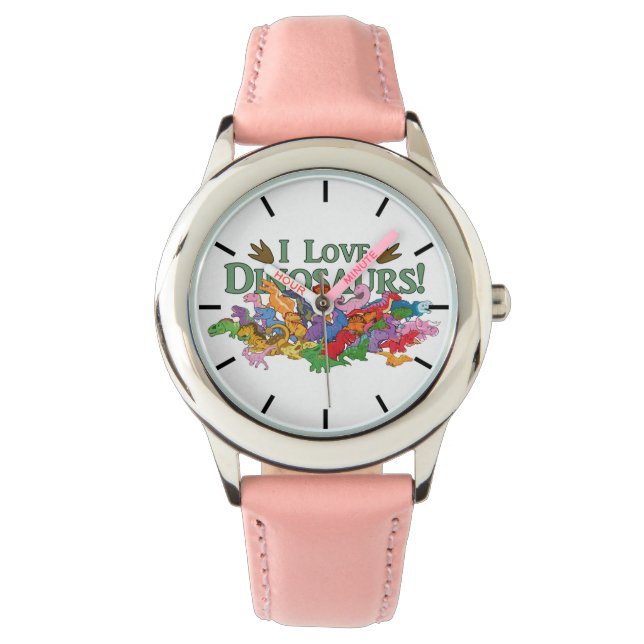 Cute and Colorful Dinosaurs Watch (Front)