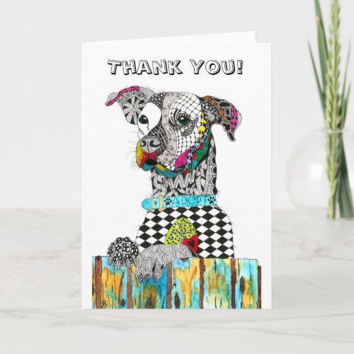 Cute and Colorful Dog Greeting Card