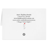 Cute and Colorful Dog Greeting Card (Back Horizontal)