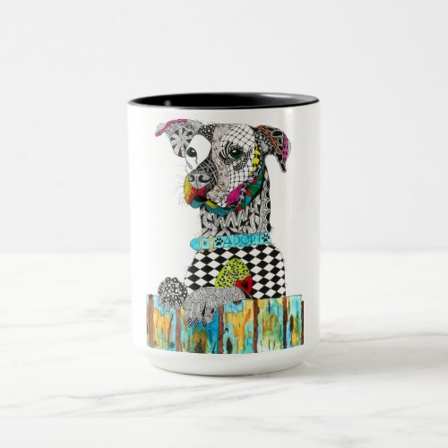 Cute and Colorful Dog Mug