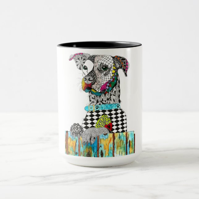 Cute and Colorful Dog Mug (Center)