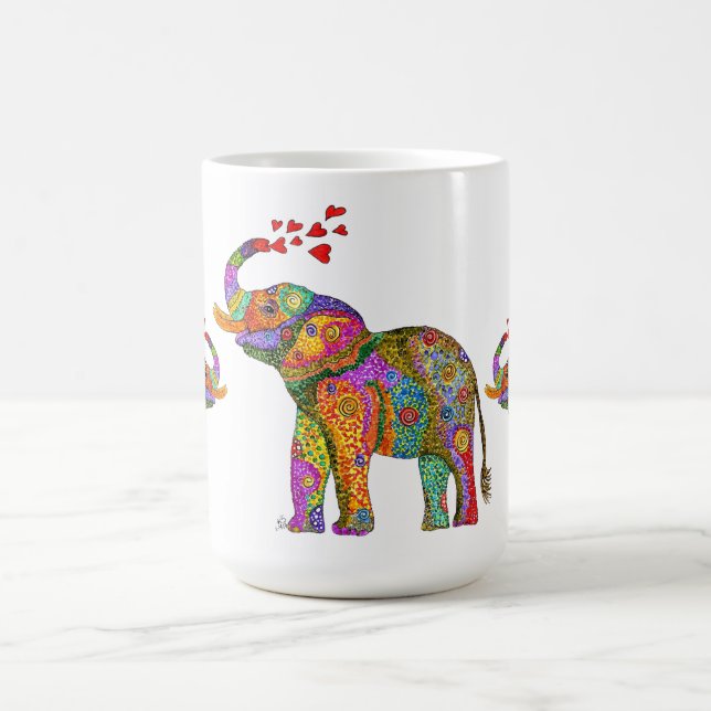 Cute and Colorful Elephant Mug (Center)