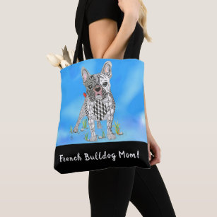 Cute and Colorful French Bulldog Tote Bag