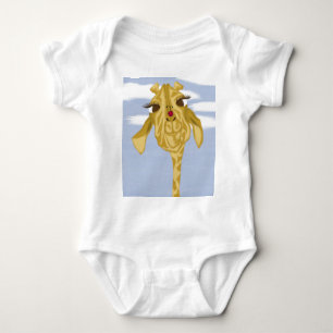 Cute And Colorful Giraffe Baby Bodysuit