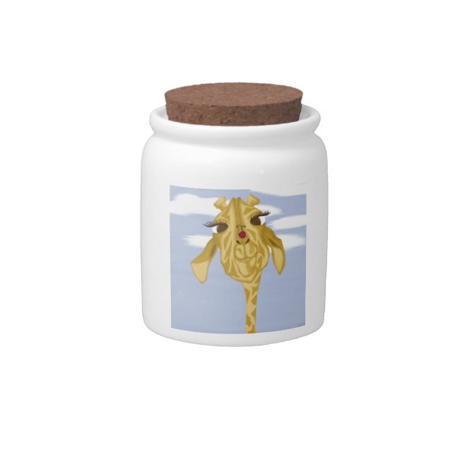 Cute And Colorful Giraffe Candy Jar (Front)