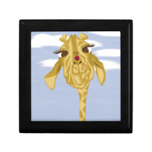 Cute And Colorful Giraffe Keepsake Box
