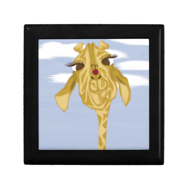 Cute And Colorful Giraffe Keepsake Box (Front)