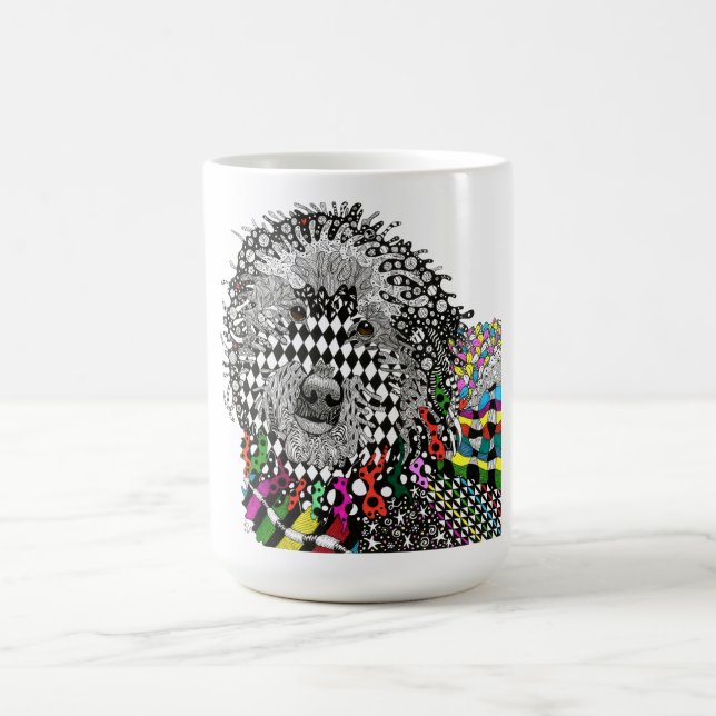 Cute and Colorful Goldendoodle Mug (Center)