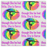 CUTE AND COLORFUL GYMNASTICS GIRL DESIGN FABRIC