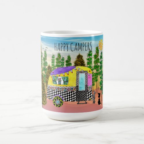 Cute and Colorful Happy Camper Mug