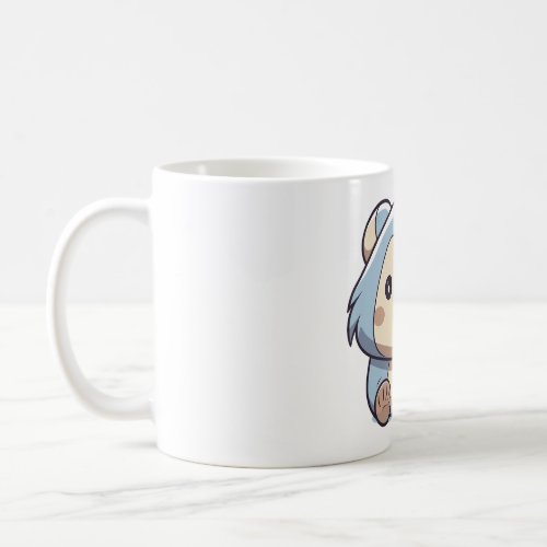 Cute and Colorful Hedgehog Art in Kawaii Style Coffee Mug