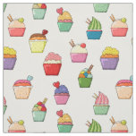 Cute and Colorful Ice Cream Pattern Fabric