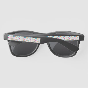 Cute and Colorful Jungle Animals Pattern Sunglasses