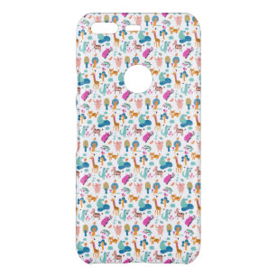 Cute and Colorful Jungle Animals Pattern Uncommon Google Pixel Case