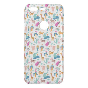 Cute and Colorful Jungle Animals Pattern Uncommon Google Pixel Case