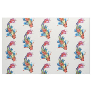 Cute and Colorful Koi Fish Fabric