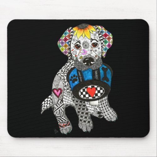 cute and Colorful Labrador Puppy Mouse Pad