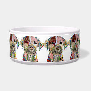 Cute and Colorful Labrador Retriever Dog Bowl