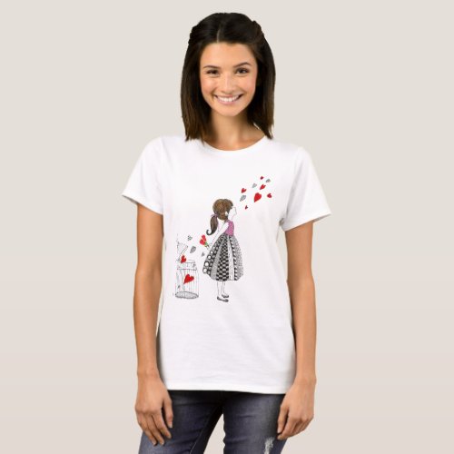 Cute and Colorful Little Girl T_Shirt