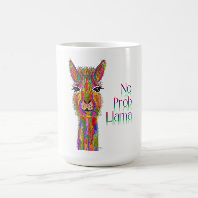 Cute and Colorful Llama Mug (Center)