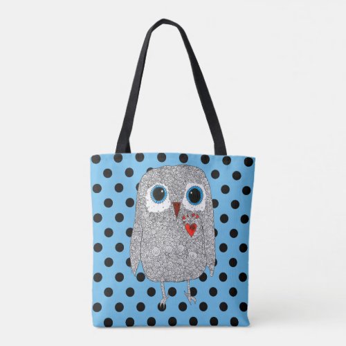 Cute and Colorful Owl Tote Bag