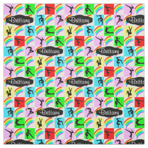 CUTE AND COLORFUL PERSONALIZED GYMNASTICS FABRIC