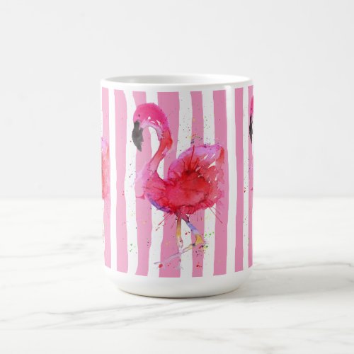 Cute and Colorful Pink Flamingo Mug