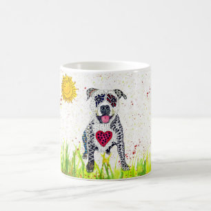 Cute and Colorful Pit Bull Mug