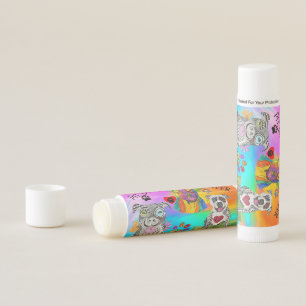 Cute and Colorful Pit Bull Terrier Lip Balm