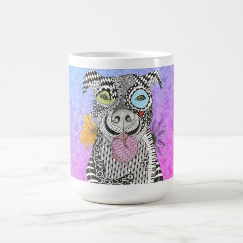 Cute and Colorful PitBull Dog Mug