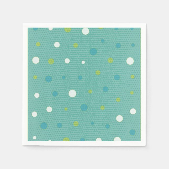 Cute and Colorful Polka Dots Paper Good Napkins (Front)