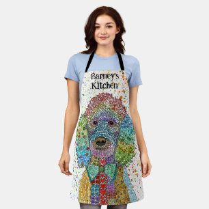Cute and Colorful Poodle Goldendoodle Apron