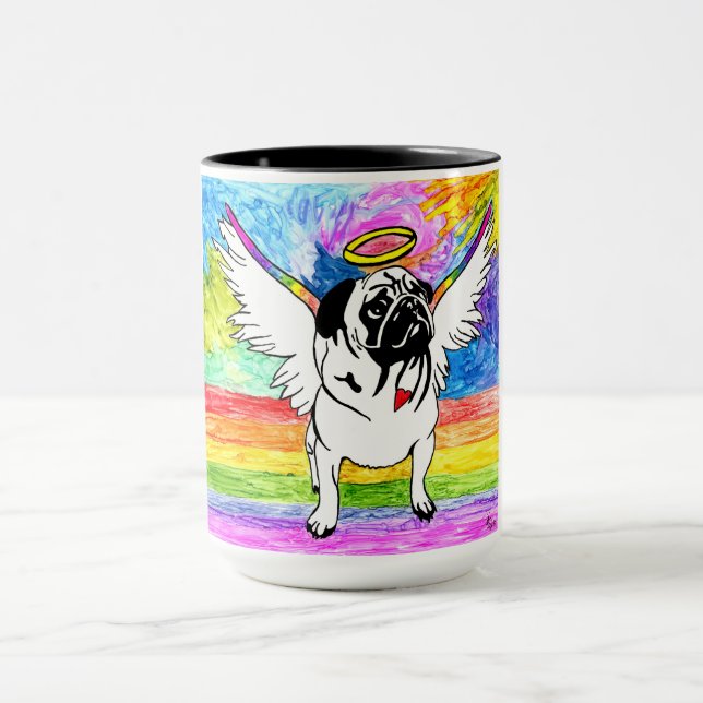 Cute and Colorful Pug Mug (Center)