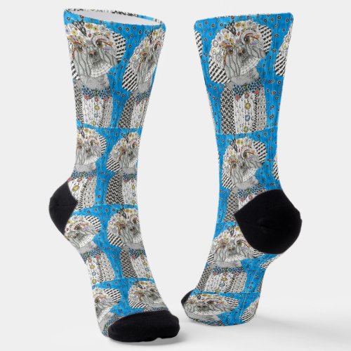 Cute and Colorful Shih Tzu Socks 