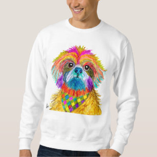 Cute and Colorful Shih Tzu Sweatshirt