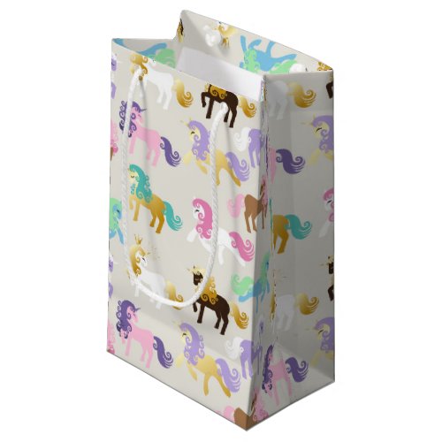 Cute and Colorful Unicorn Birthday Small Gift Bag