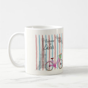 Cute and Colorful Welcome to Paris Coffee Mug