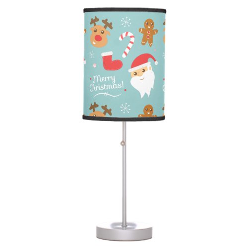 Cute and Colourful Christmas for Kids Bedroom Table Lamp