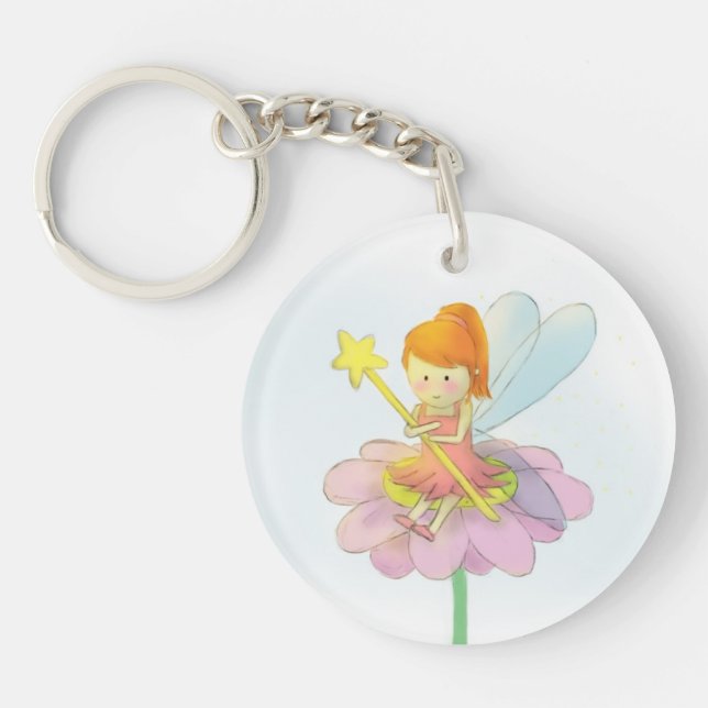 Cute and Colourful Fairy Keychain (Front)